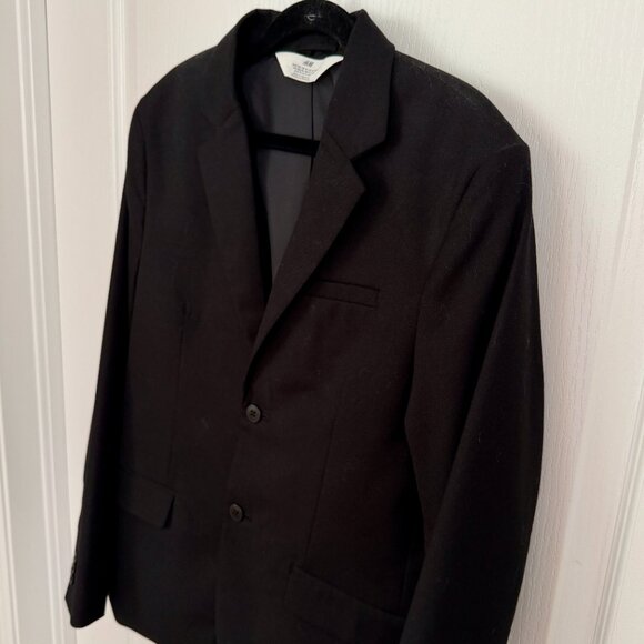 H&M Boys Black Single-Breasted Blazer Jacket Size CA 11-12A - Picture 3 of 7